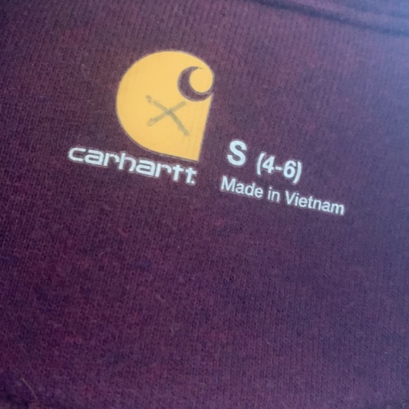 Carhartt Full Zip Fleece embroidered sleeve Jacket - Picture 3 of 5
